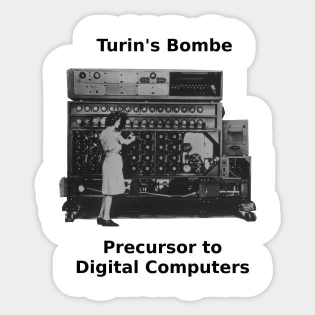 Turin's Bombe Sticker by Artimaeus